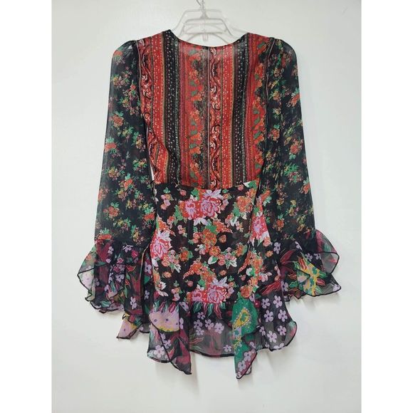 Free People Magic Hour Wrap Top Size XS. B-11 - Picture 4 of 5